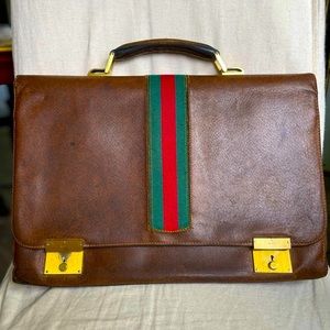 Vintage Gucci Leather Portfolio File